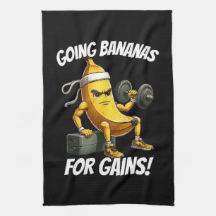 Banane trainiert geschirrtuch