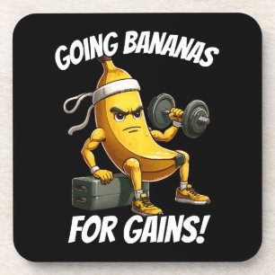 Banane trainiert getränkeuntersetzer