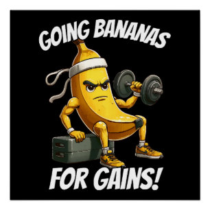 Banane trainiert poster