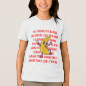 Banane Tri-Blend Shirt (Vorderseite)