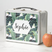 Banane verlässt Palme rostfreien Metall Brotdose (Beispiel)