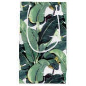 Banane verlässt Palme tropische kleine Geschenktüte (Vorderseite)