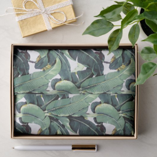 Banane verlässt Palme tropisches 10lb Seidenpapier (Geschenk)