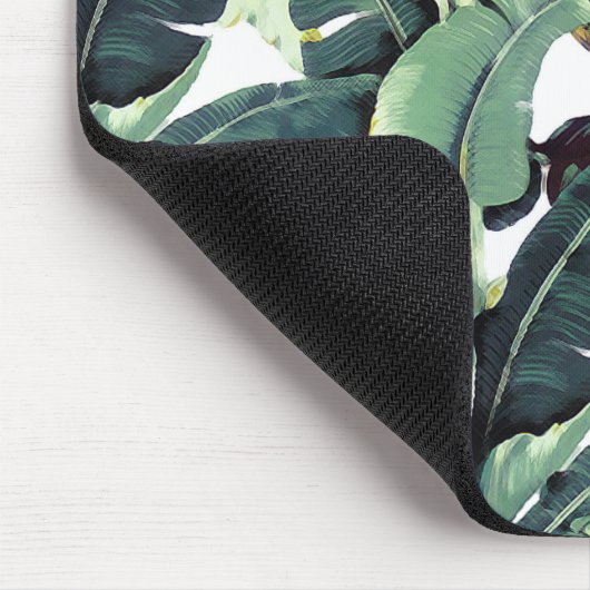 Banane verlässt Palme tropisches Mousepad (Ecke)