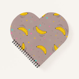 Bananen-All-Over-Druck Notizblock