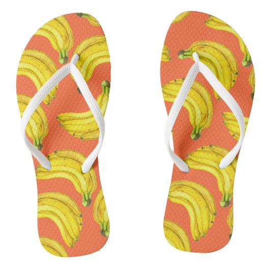 Bananen-Aquarell Badesandalen (Fußbett)
