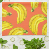 Bananen-Aquarell Geschirrtuch (Gefaltet)
