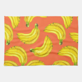 Bananen-Aquarell Geschirrtuch