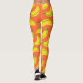 Bananen-Aquarell Leggings (Rückseite)