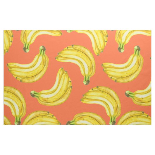 Bananen-Aquarell Stoff (Fat Quarter (45,7 x 55,9 cm))