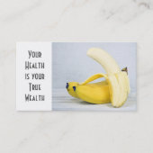 Bananen auf grauem Holz Visitenkarte (Vorderseite)