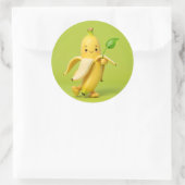 Bananen-Aufkleber Runder Aufkleber (Tasche)