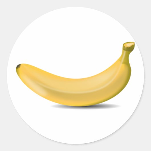 Bananen-Aufkleber Runder Aufkleber (Vorderseite)