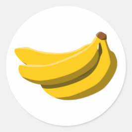 Bananen-Aufkleber Runder Aufkleber