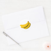 Bananen-Aufkleber Runder Aufkleber (Umschlag)
