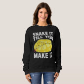 Bananen-Ball-Python-Schlange, bis du es schaffst Sweatshirt (Vorne ganz)