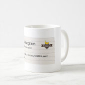 BANANEN #bananagram Notizbuch-Tasse Kaffeetasse (VorderseiteRechts)