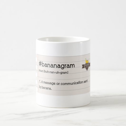 BANANEN #bananagram Notizbuch-Tasse Kaffeetasse (Mittel)