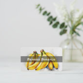 Bananen/Bananen/Obst Visitenkarte (Stehend Vorderseite)