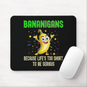 Bananen, Bananen, positive Früchte Mousepad (Mit Mouse)