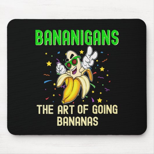 Bananen, Bananen, Sonnenbrille Mousepad (Vorne)