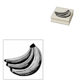 Bananen Bananenfrucht Feinschmecker Briefmarke Gummistempel (Stempel)