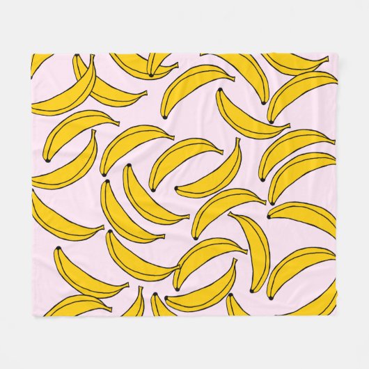 Bananen-Blanken Fleecedecke (Vorderseite (Horizontal))