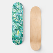 BANANEN-BLATT-DSCHUNGEL Grün tropisch Skateboard (Vorderseite)