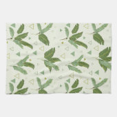 Bananen-Blatt mit Dreiecken Geschirrtuch (Horizontal)