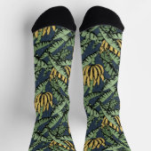 Bananen-Blätter der tropischen Marine und Gelbbana Socken (Oben)