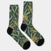 Bananen-Blätter der tropischen Marine und Gelbbana Socken (Rechts)