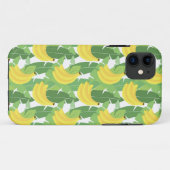 Bananen-Blätter und Frucht-Muster Case-Mate iPhone Hülle (Rückseite (Horizontal))