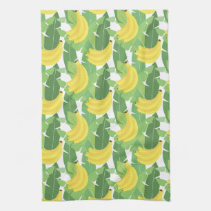 Bananen-Blätter und Frucht-Muster Küchentuch