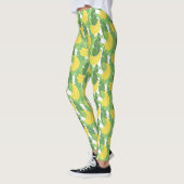 Bananen-Blätter und Frucht-Muster Leggings (Links)