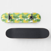 Bananen-Blätter und Frucht-Muster Skateboard (Horizontal)