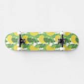 Bananen-Blätter und Frucht-Muster Skateboard (Horizontal)