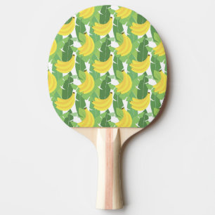 Bananen-Blätter und Frucht-Muster Tischtennis Schläger
