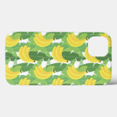Bananen-Blätter und Fruchtmuster Case-Mate iPhone Hülle (Rückseite (Horizontal))