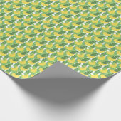 Bananen-Blätter und Fruchtmuster Geschenkpapier (Ecke)