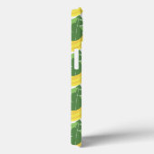 Bananen-Blätter und Fruchtmuster | Monogramm Case-Mate iPhone Hülle (Rückseite / Rechts)