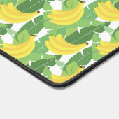 Bananen-Blätter und Fruchtmuster | Monogramm Schreibtischunterlage (Ecke)