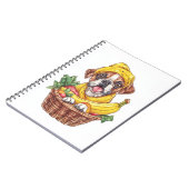 Bananen Boxer � Lustiger Früchte Hund Notizblock (Linke Seite)