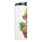 Bananen Boxer � Lustiger Früchte Hund Thermosbecher (Nach links gedreht)