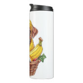 Bananen Boxer � Lustiger Früchte Hund Thermosbecher (Nach rechts gedreht)