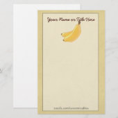 Bananen-Briefpapier Briefpapier (Vorne/Hinten)