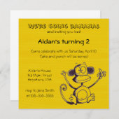 Bananen Einladung (Vorne/Hinten)