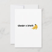Bananen flatter Dankeschön Karte (Rückseite)