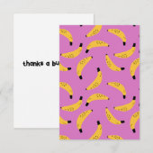 Bananen flatter Dankeschön Karte (Vorne/Hinten)