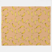 Bananen Fleecedecke (Vorderseite (Horizontal))