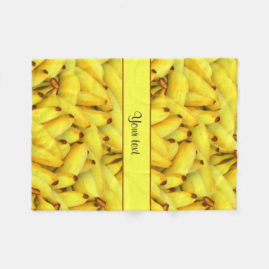 Bananen Fleecedecke (Vorderseite (Horizontal))